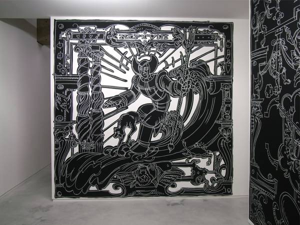 Nicolas Buffe - 2010---01 - La Tour, Megumi Ogita Gallery, 5, wall drawing, chalk, paint-mini