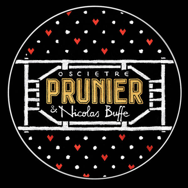 Sign with polka dot and heart background_1k7